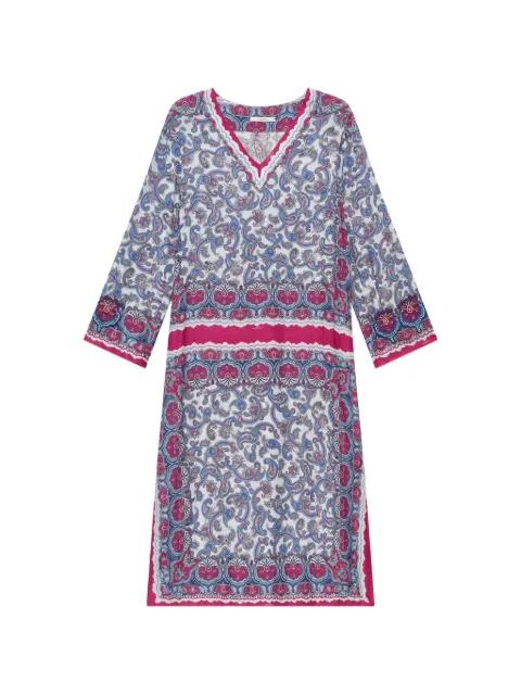 paisley-print V-neck dress by MALIPARMI