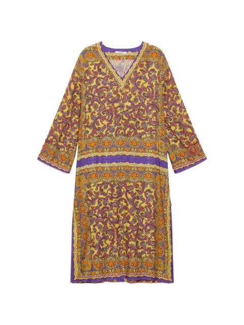 paisley-print V-neck dress by MALIPARMI
