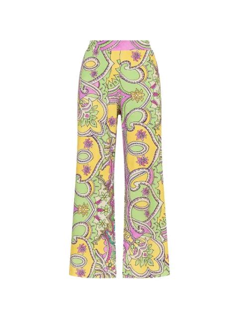paisley-print cropped trousers by MALIPARMI