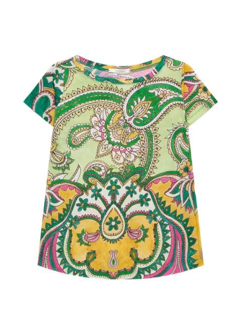 paisley-print flared T-shirt by MALIPARMI