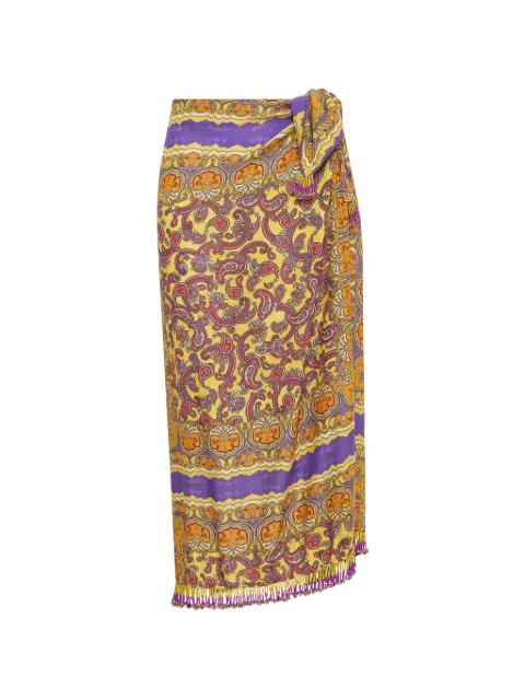 paisley-print midi skirt by MALIPARMI