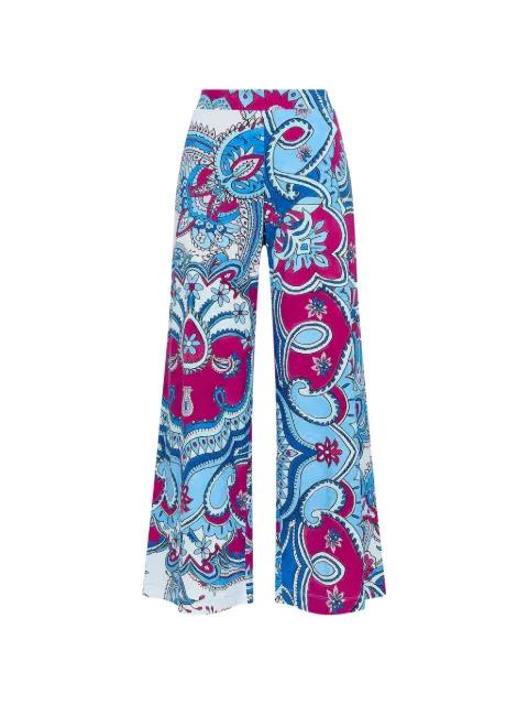 paisley straight trousers by MALIPARMI