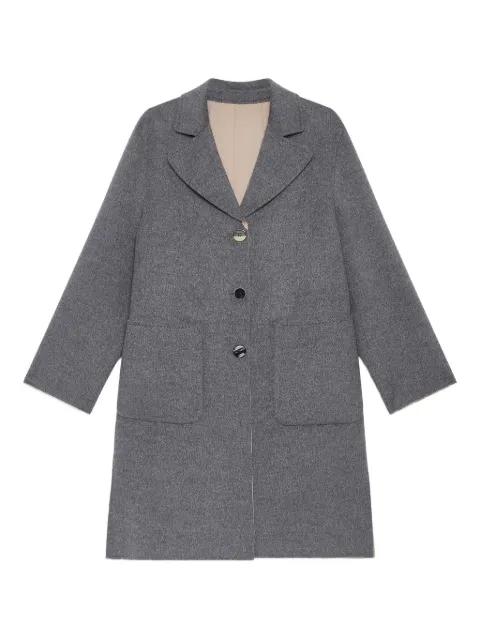 patch-pocket button coat by MALIPARMI