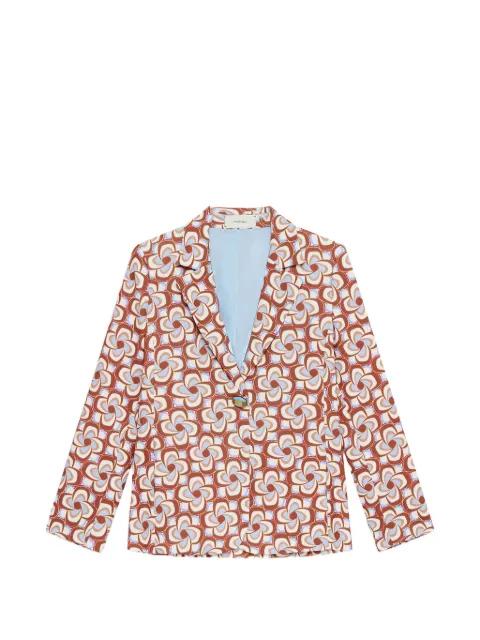 patterned single-breasted blazer by MALIPARMI