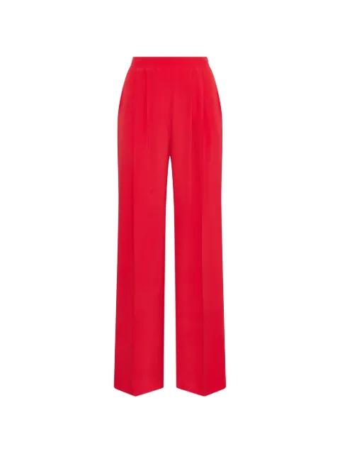 pleat fluid crepe trousers by MALIPARMI