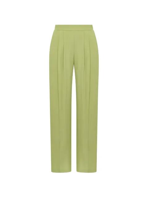 pleated crêpe trousers by MALIPARMI