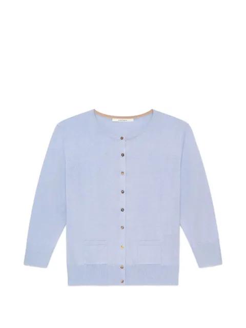 pocket crew neck cardigan by MALIPARMI