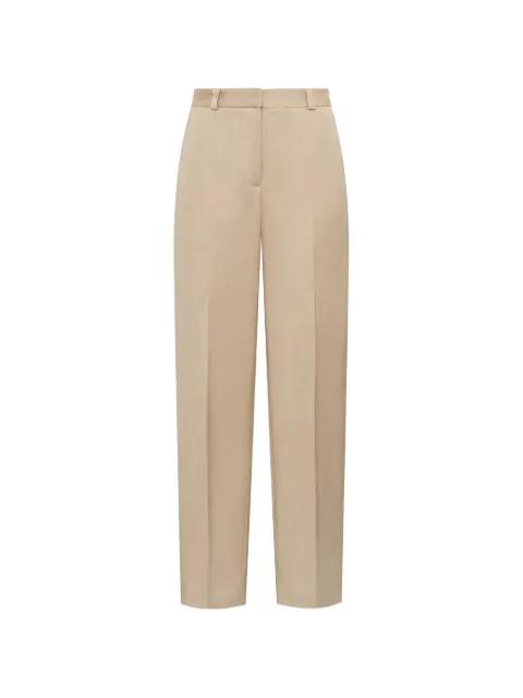 pressed-crease straight-leg trousers by MALIPARMI