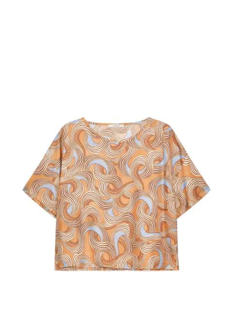 printed silk shirt by MALIPARMI