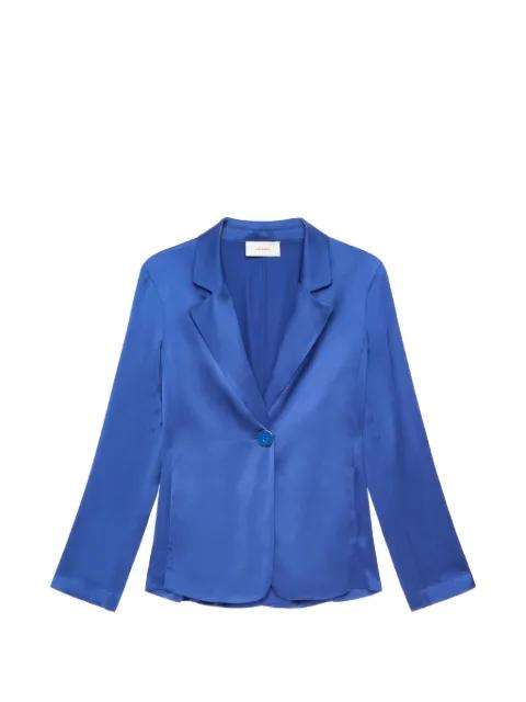 satin single-button blazer by MALIPARMI