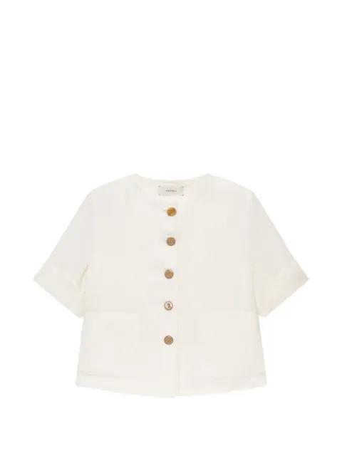 short-sleeved boxy jacket by MALIPARMI