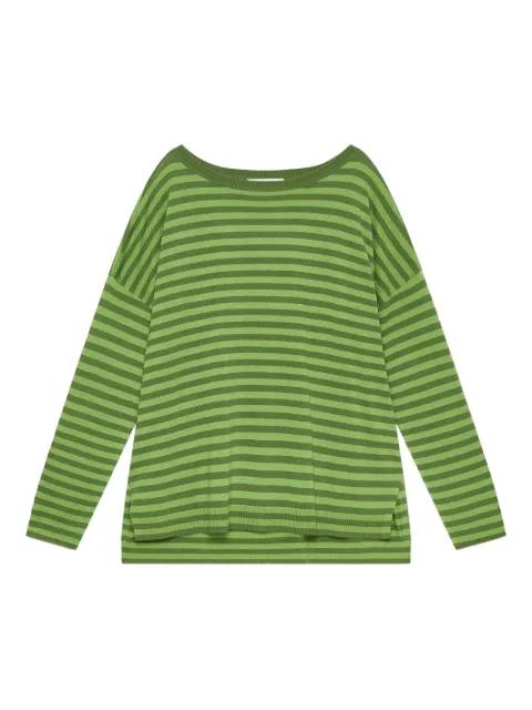 striped boat-neck sweater by MALIPARMI striped boat-neck sweater by MALIPARMI