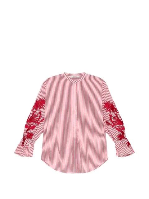 striped embroidered shirt by MALIPARMI