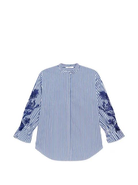 striped embroidered shirt by MALIPARMI