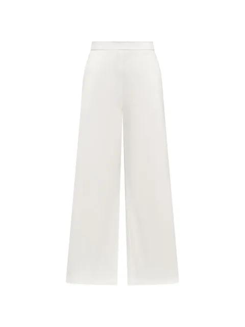 topstitched flared trousers by MALIPARMI