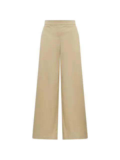 topstitched flared trousers by MALIPARMI