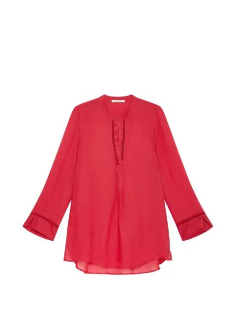 zig-zag-stitch tunic by MALIPARMI