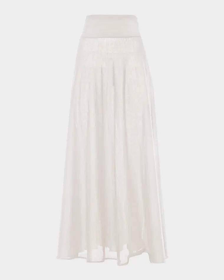 Cashmere-Silk Knit Maxi Skirt by MALO