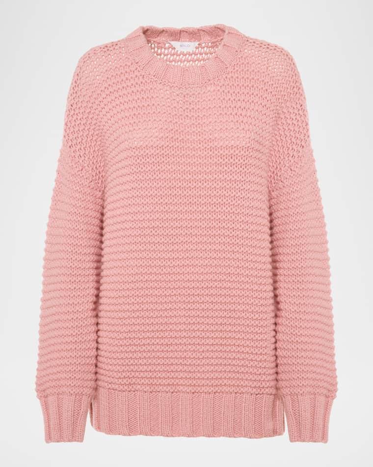 Emma Cashmere Chainette Knit Crewneck Sweater by MALO