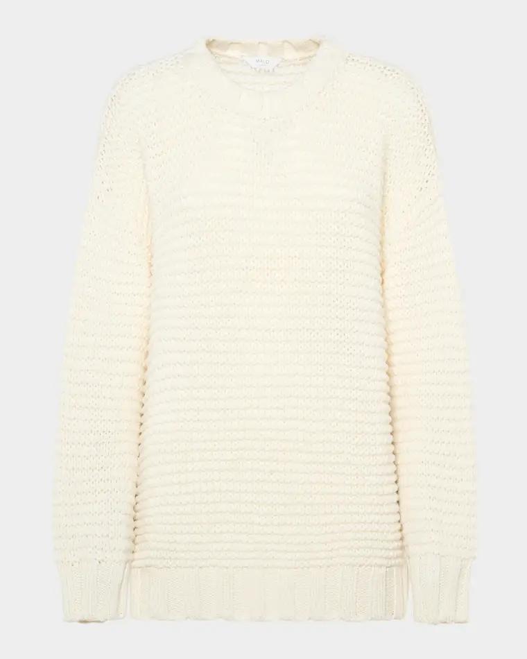 Emma Cashmere Chainette Knit Crewneck Sweater by MALO