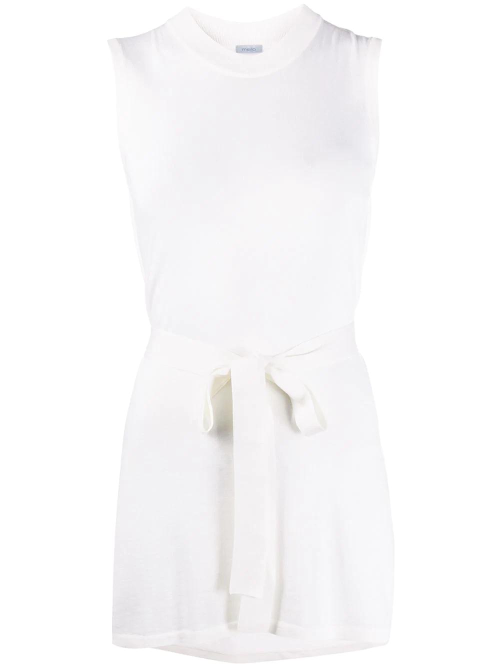 belted knitted tunic by MALO