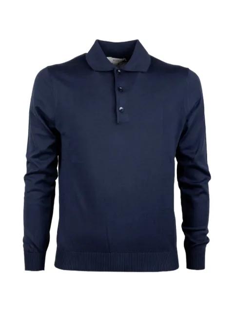 buttoned long-sleeve polo shirt by MALO
