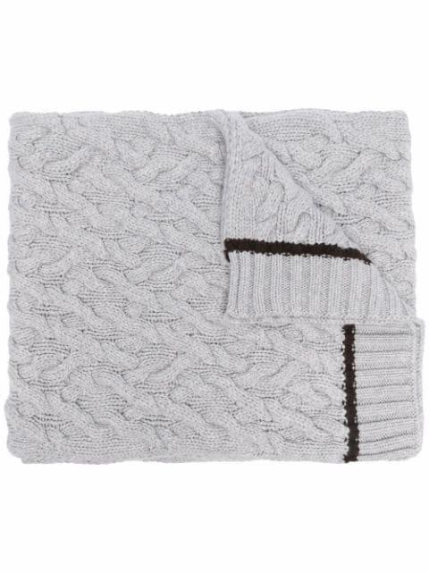 cable-knit scarf by MALO
