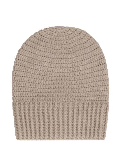 crochet-knit beanie by MALO