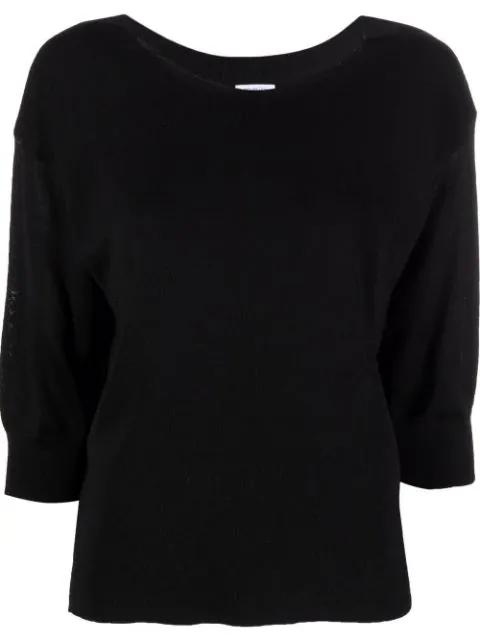 fine-knit short-sleeve top by MALO
