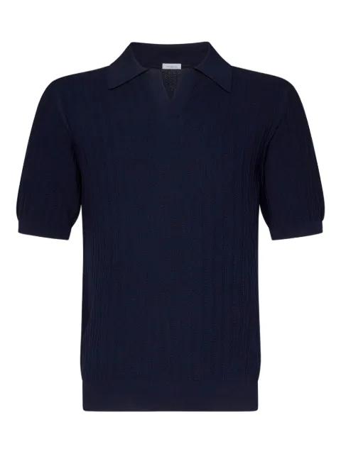 ribbed short-sleeve polo shirt by MALO