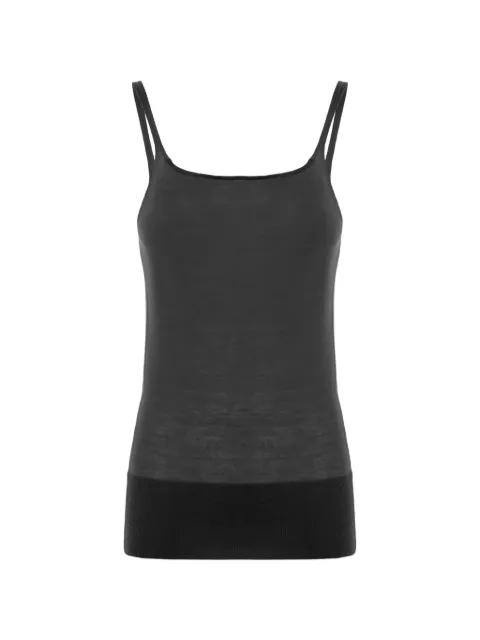 ribbed-trim cashmere tank top by MALO