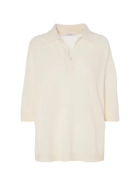 wingtip-collar blouse by MALO