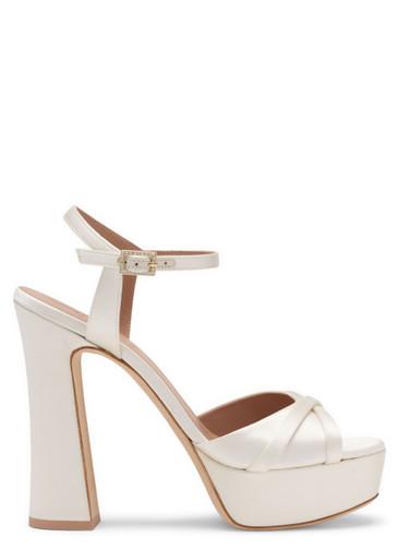 Keaton 125 satin platform sandals by MALONE SOULIERS