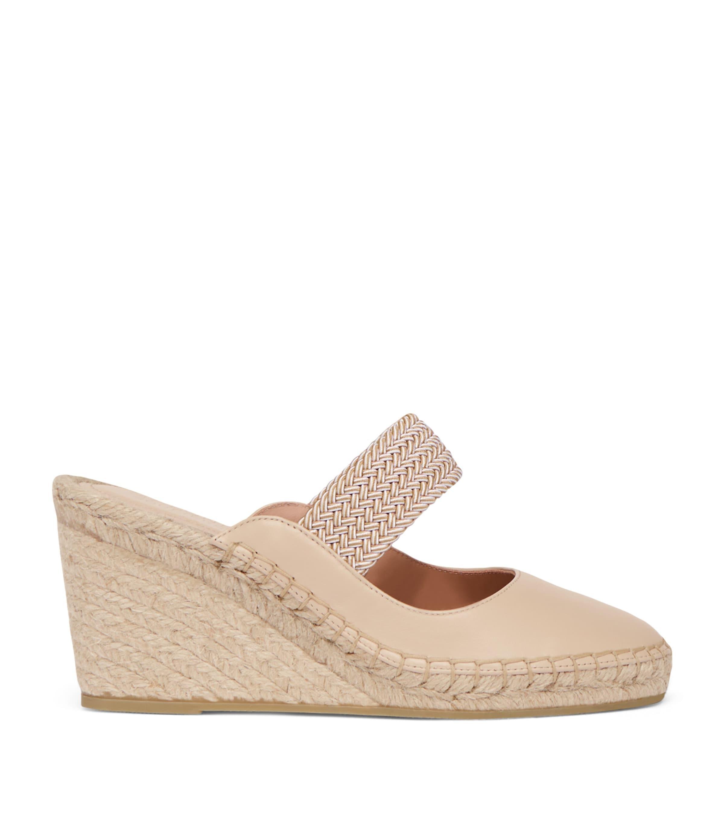 Leather-Blend Sinea Wedge Sandals by MALONE SOULIERS