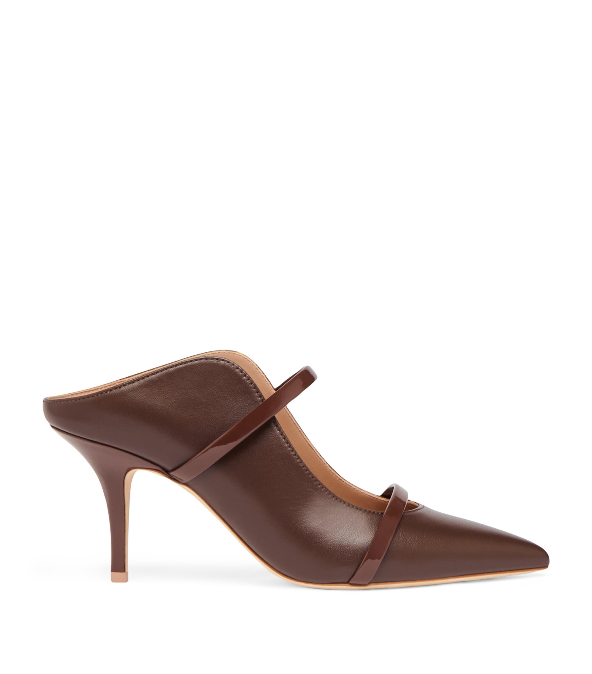 Leather Maureen Heeled Mules 70 by MALONE SOULIERS