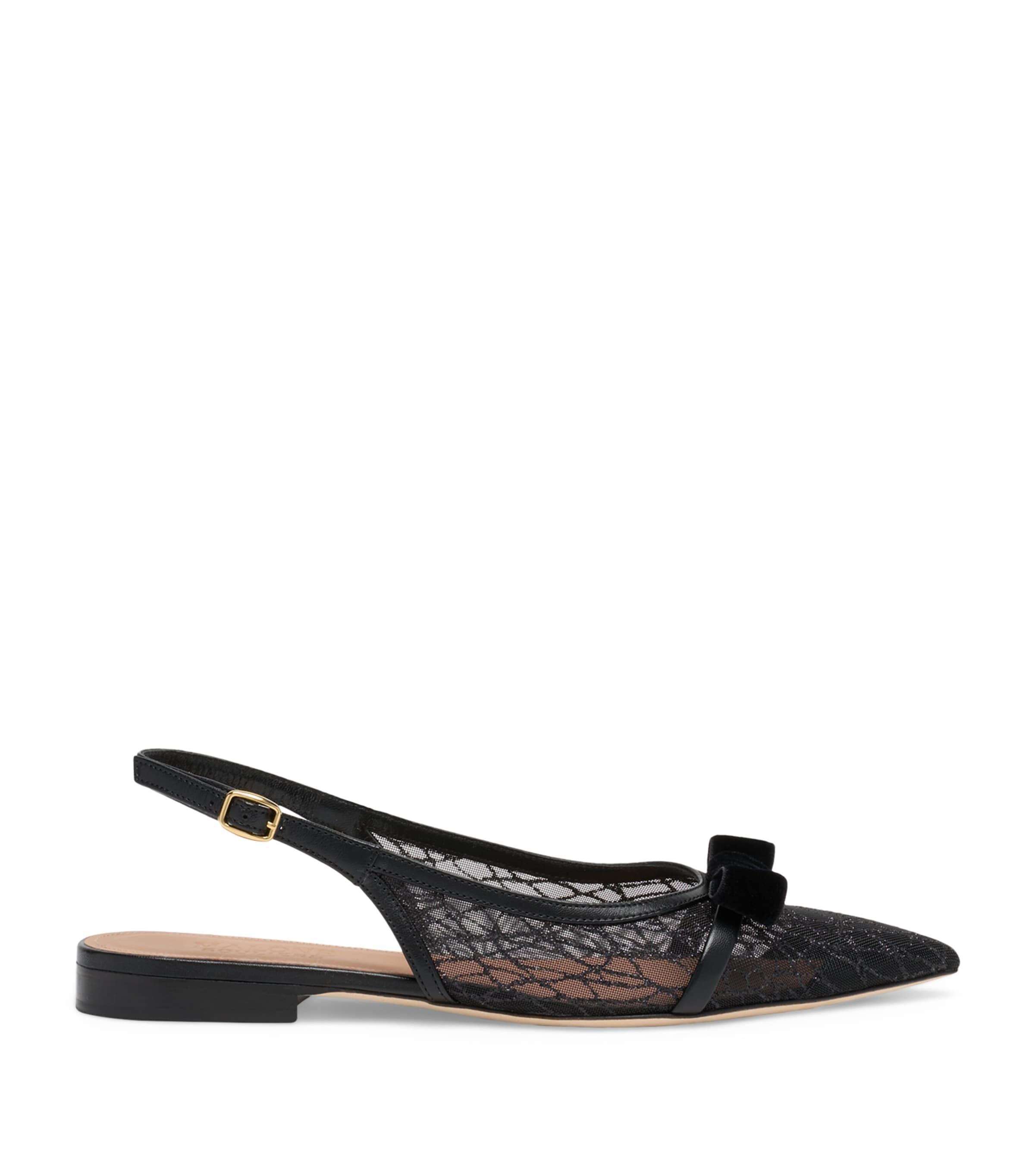 Malone Souliers Glittered Jama Slingback Flats by MALONE SOULIERS