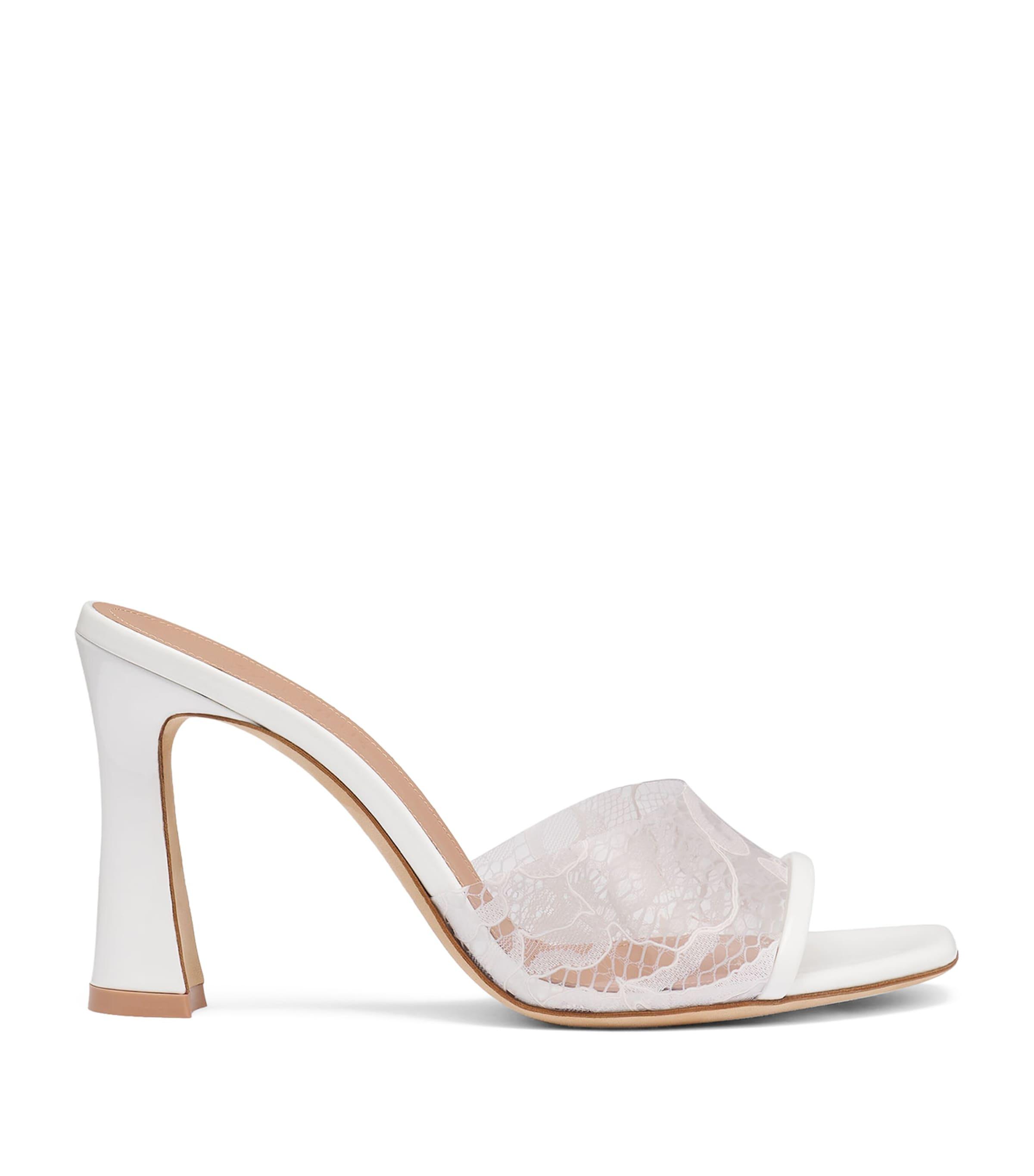 Malone Souliers PVC Lace Roxanne Heeled Sandals 90 by MALONE SOULIERS