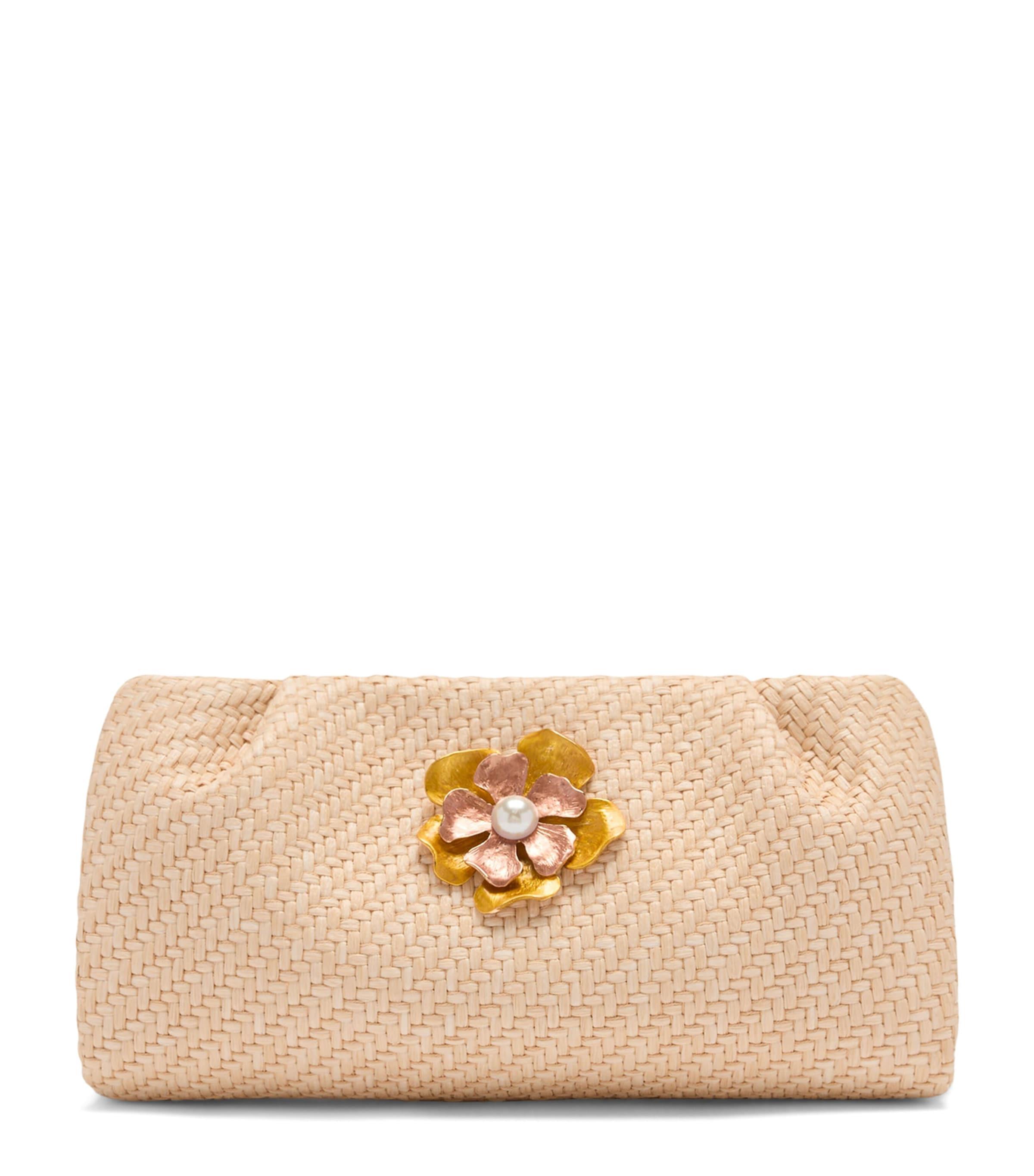 Malone Souliers Raffia-Leather Vittoria Clutch Bag by MALONE SOULIERS