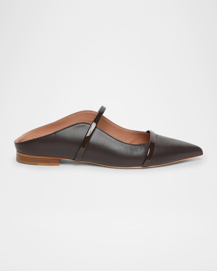 Maureen Leather Dual-Band Ballerina Mules by MALONE SOULIERS