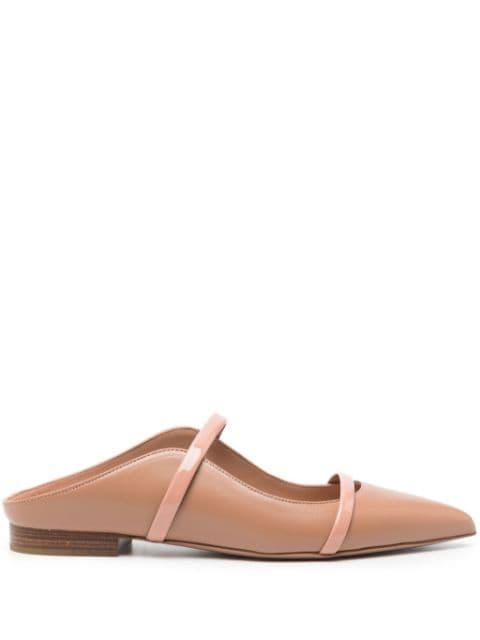 Maureen leather flat pumps by MALONE SOULIERS