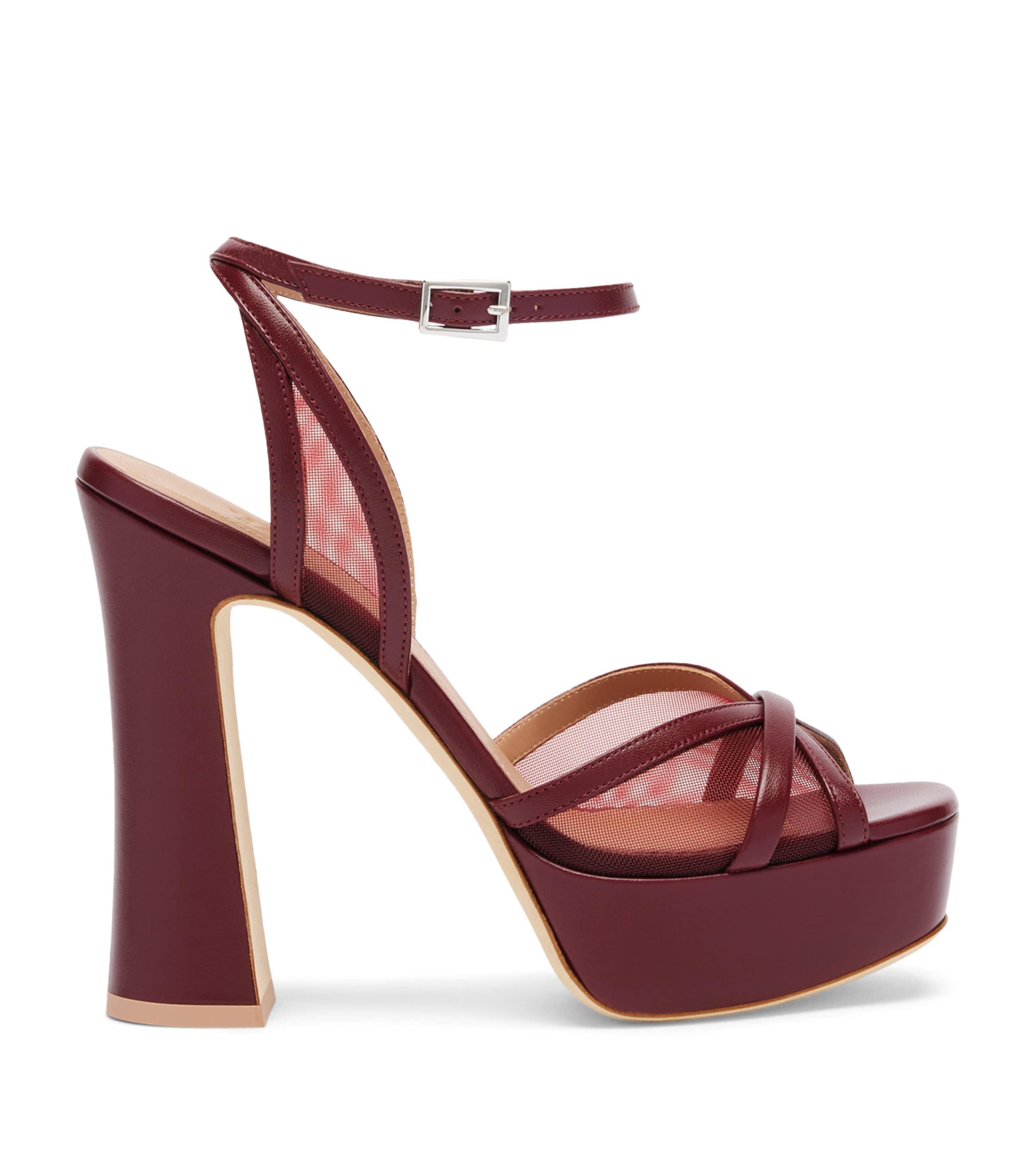 Mesh Sylvie Platform Sandals 125 by MALONE SOULIERS