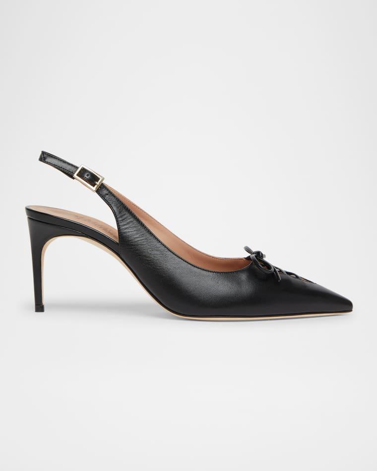 Trudie Nappa Laced Slingback Pumps by MALONE SOULIERS