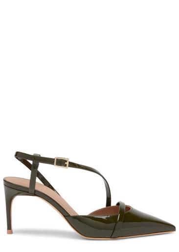 Valeria 70 patent slingback pumps by MALONE SOULIERS