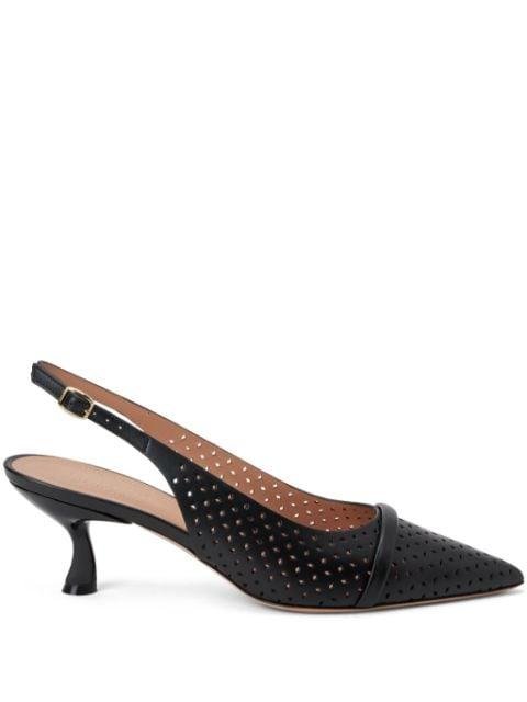 Vesper 70mm perforated-leather pumps by MALONE SOULIERS