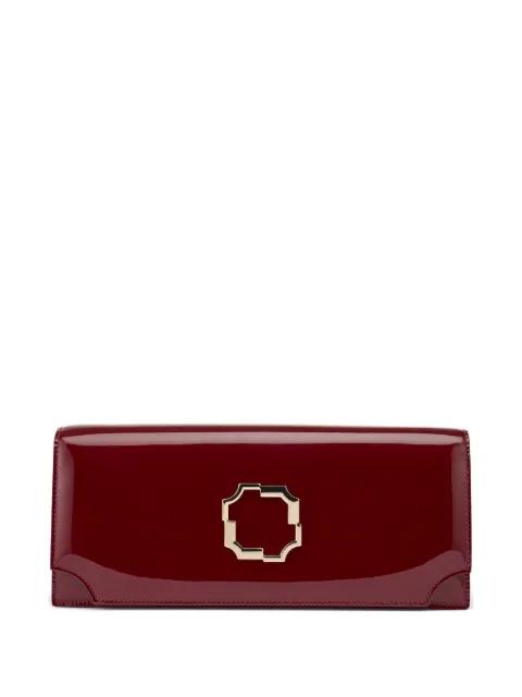 Vivien patent-leather clutch bag by MALONE SOULIERS