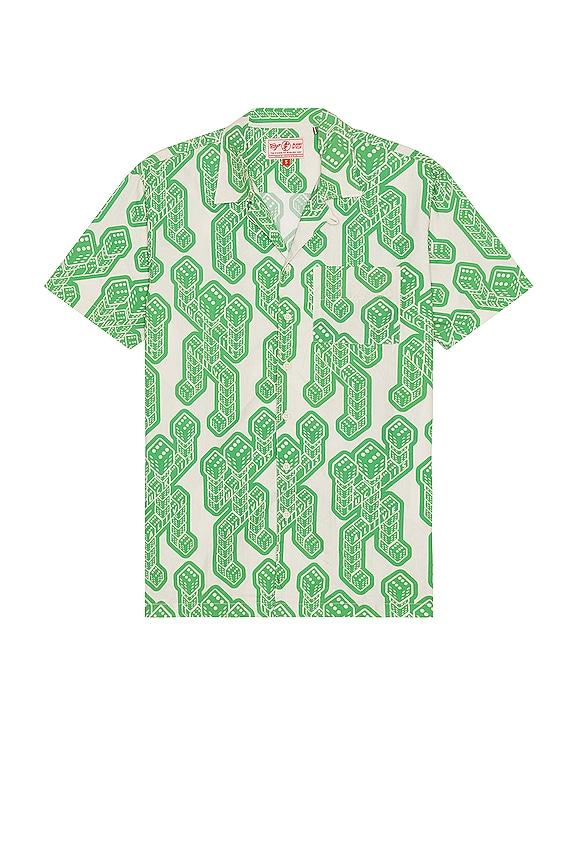 Mami Wata Dice Robot Shirt in Green by MAMI WATA