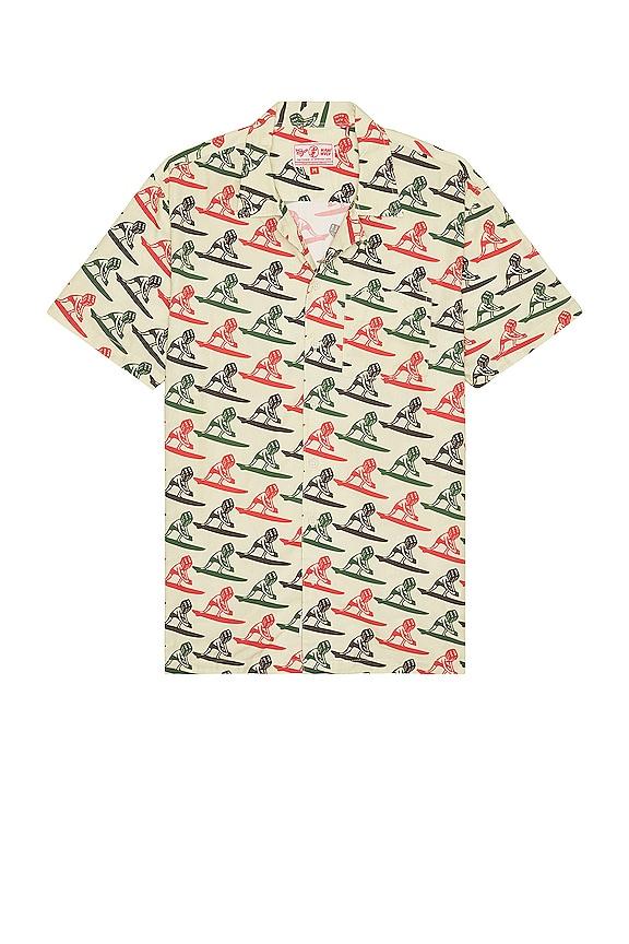 Mami Wata Surfing Diceman Shirt in Beige by MAMI WATA
