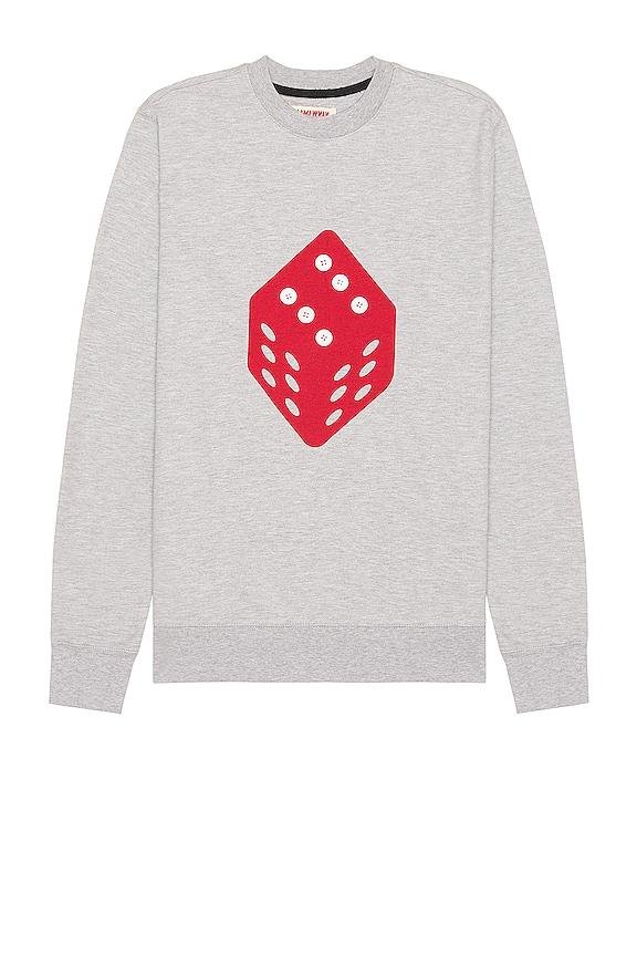 dice button sweatshirt by MAMI WATA