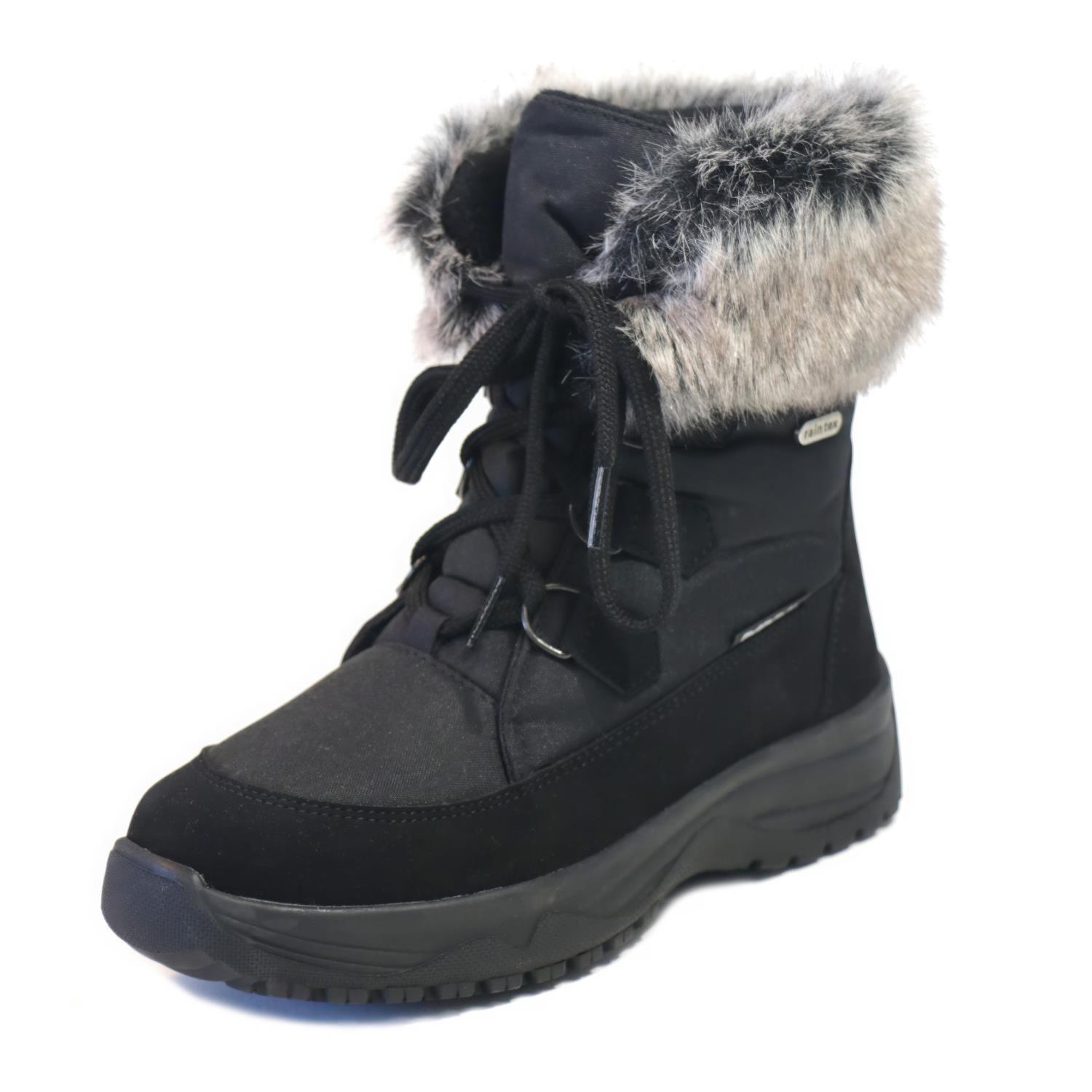 'Victoria' Winter Ankle Boots with Flip-over Ice Grips by MAMMAL