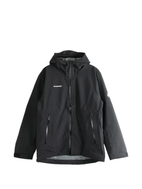 logo-print hoodied jacket by MAMMUT